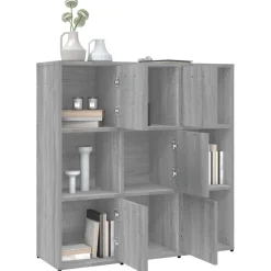 Kirjahylly 90x30x90 cm tekninen puu pähkinä