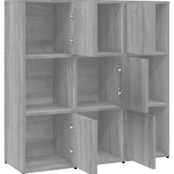 Kirjahylly 90x30x90 cm tekninen puu pähkinä
