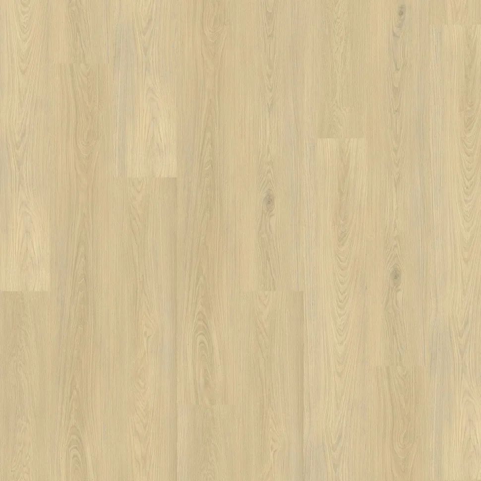 Kivikomposiittivinyylilankku DomusFlooring Vellamon vaalea tammi, integroitu askeläänieriste