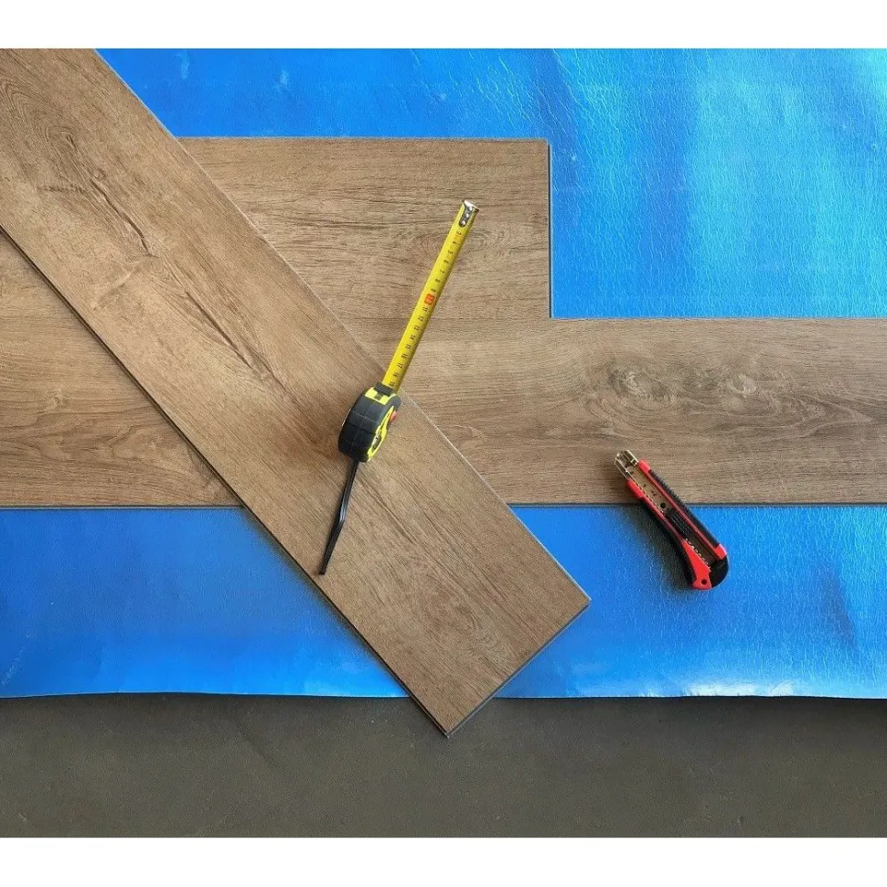 Kivikomposiitti vinyylilankku DomusFlooring Hattara tunturipuu 4x180x1220mm