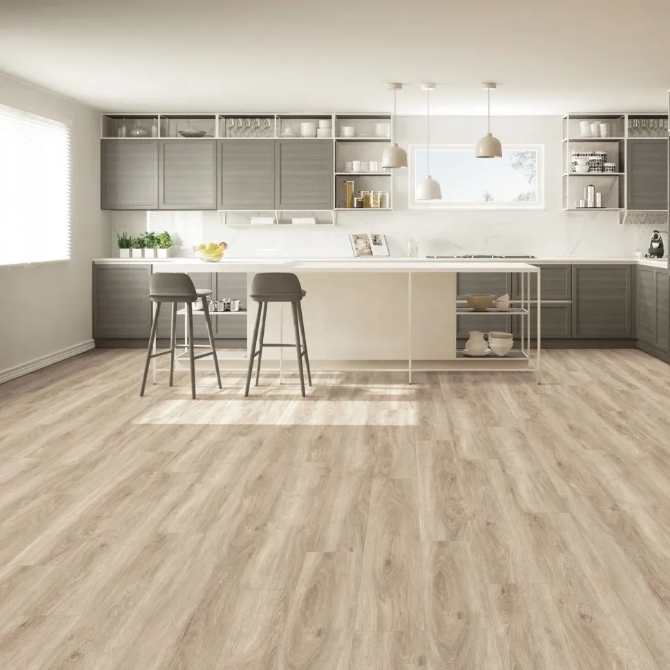 Kivikomposiittivinyylilankku DomusFlooring Lievo lipeäpuu