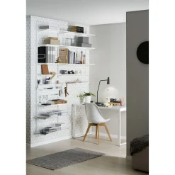 Käännettävä hylly Elfa Utility Home 598x48x115 mm valkoinen