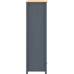 Kolmiovinen vaatekaappi hill range harmaa 127cm mänty