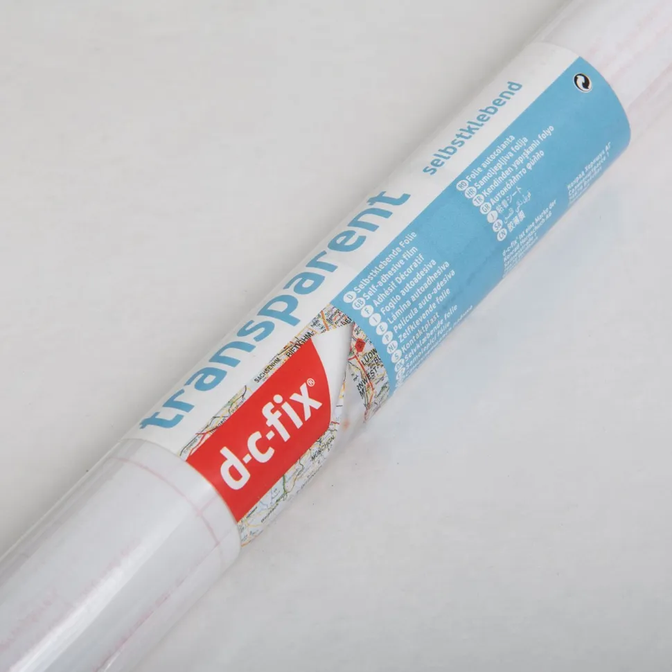 Kontaktimuovi D-C-Fix F200-0112, Glasklar kirkas, 0.45x15m, läpinäkyvä kirjanpäällystysmuovi