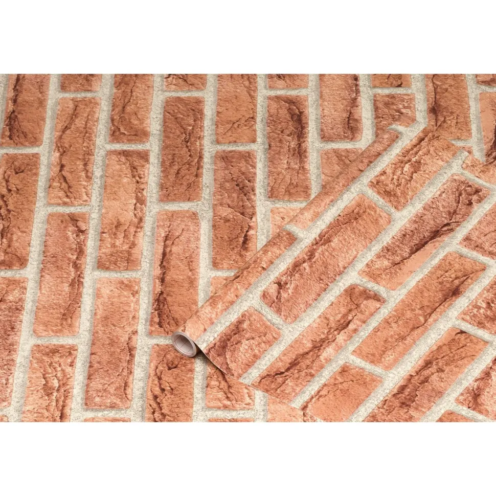 Kontaktimuovi D-C-Fix 346-0221, 0.45x2m, Kivet Ahaus punainen