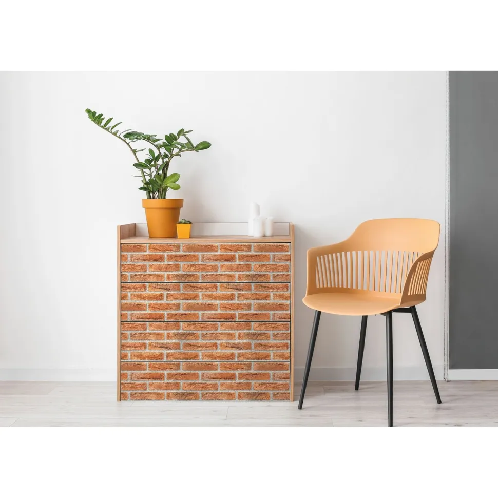 Kontaktimuovi D-C-Fix 346-0221, 0.45x2m, Kivet Ahaus punainen