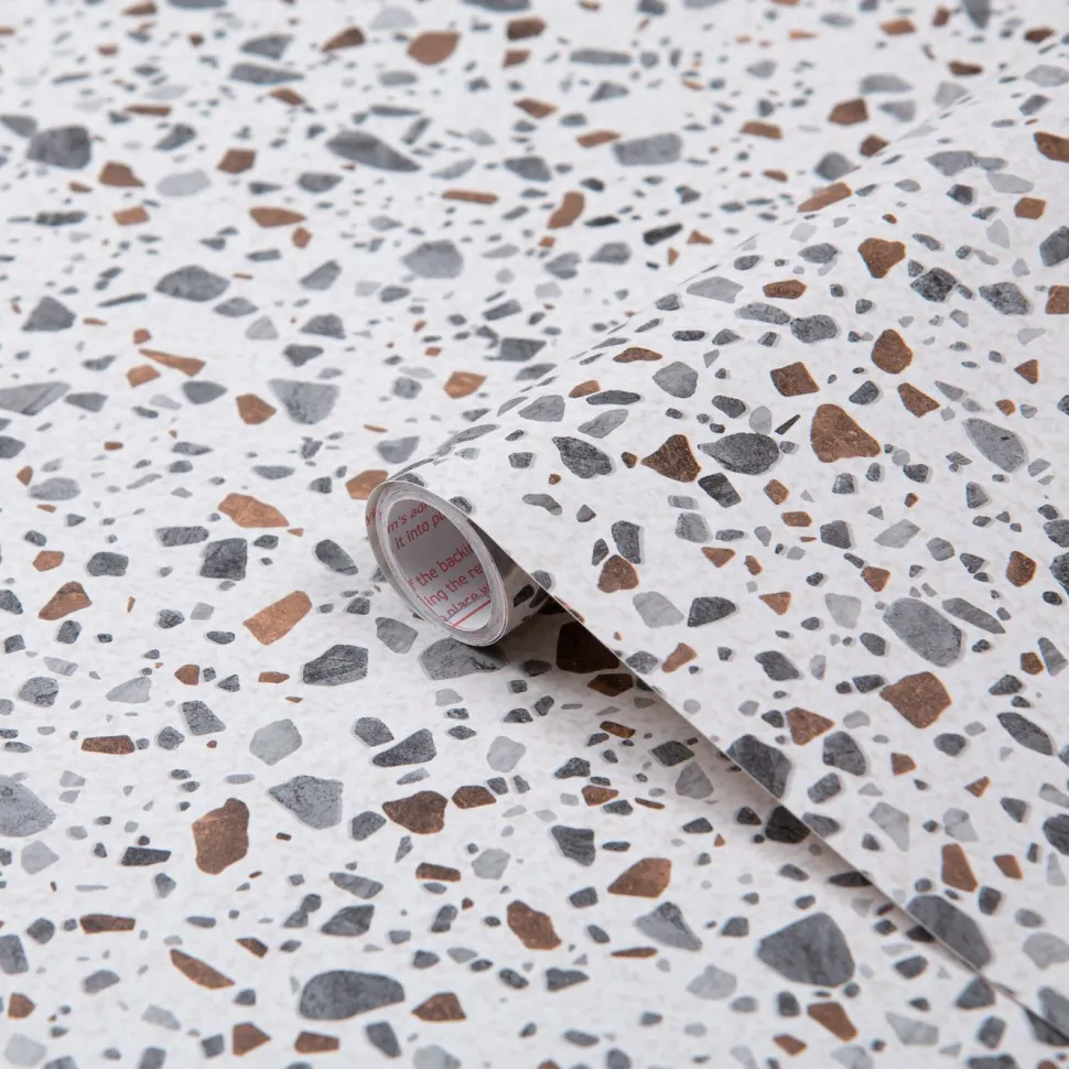 Kontaktimuovi D-C-Fix 346-0679, 0.45x2m, Terrazzo vaalea kivijäljitelmä