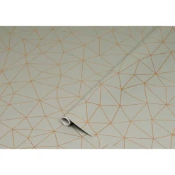 Kontaktimuovi D-C-Fix 346-0691, 0.45x2m, Tico, graafinen/geometrinen, moderni, harmaa/kulta