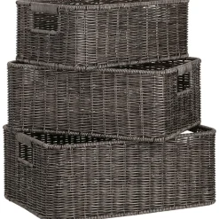 Kori Home4You BASILE 34x24xK13,5 cm, tummanruskea, ruskea