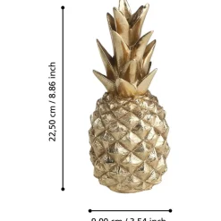 Koristeananas Eglo Living Urakawa, 22.5cm, kulta