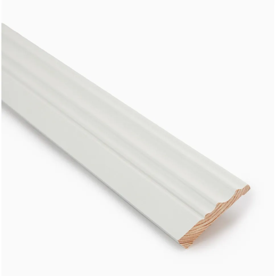 Koristejalkalista Jokiwood 14x70x3200mm, valkoinen