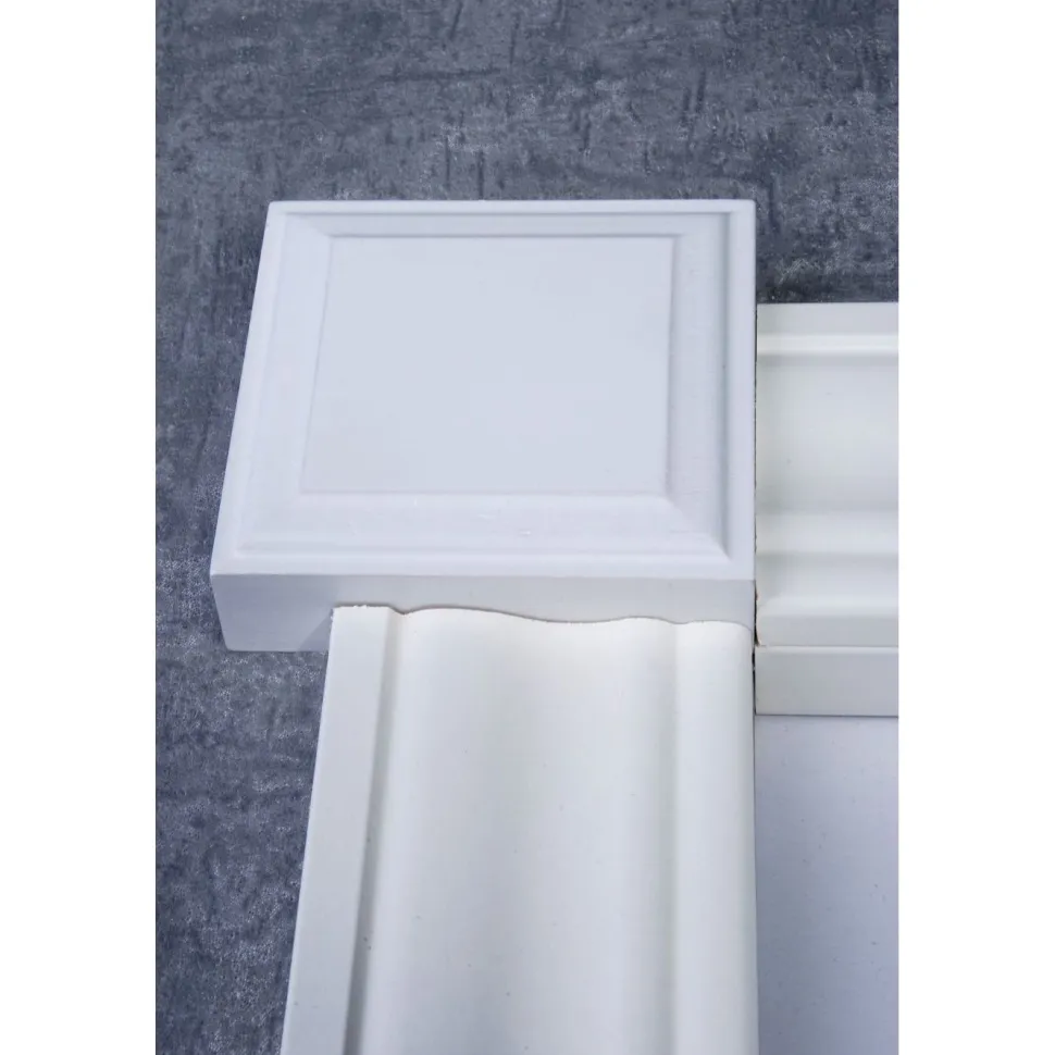 Koristepala Maler Antiikki 25x75x75mm peitelistojen väliin MDF valkoinen