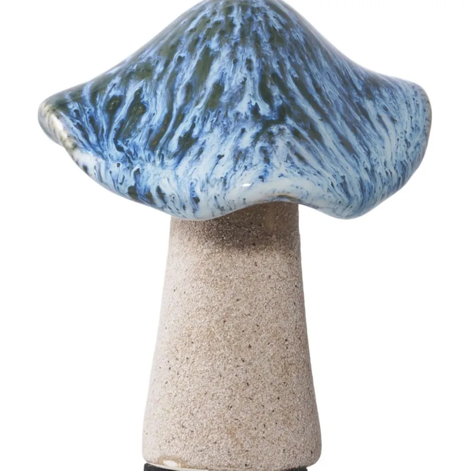 Koristesienet House Nordic Decoration Mushrooms, 3kpl, keramiikka, ruskea/sininen/vihreä