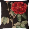 Koristetyyny Home4You HOLLY ruusu 45x45 cm, musta