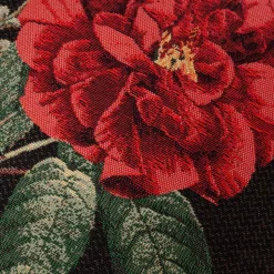 Koristetyyny Home4You HOLLY ruusu 45x45 cm, musta