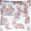 Koristetyyny Home4You HOLLY 45x45 cm, jänikset, beige