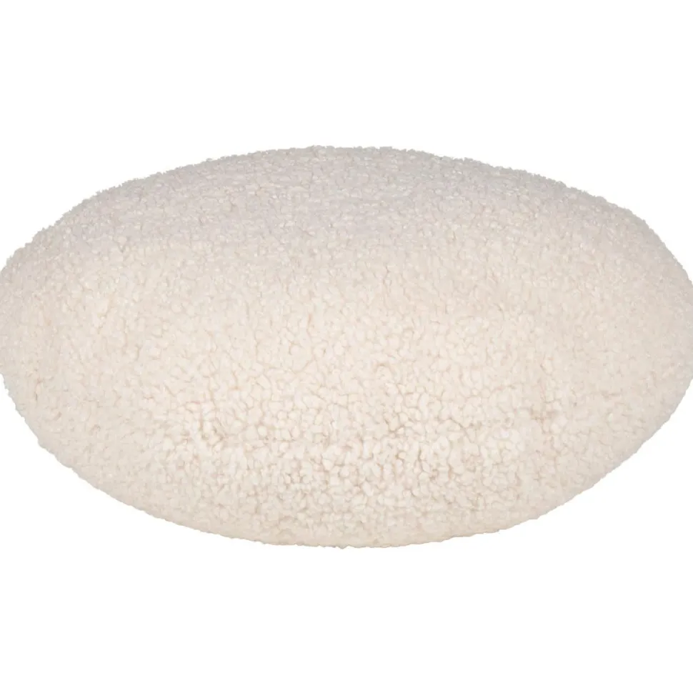 Koristetyyny Home4You LARRY pyöreä, Ø40x16 cm, luonnonvalkoinen