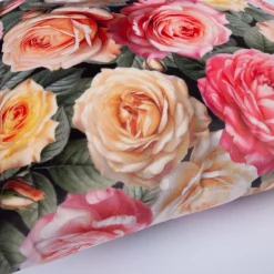 Koristetyyny Home4You HOLLY 45x45 cm, romanttinen ruusu, vaaleanpunainen