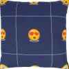 Koristetyyny Home4You LONETA 45x45 cm, hymiökuosi, sininen
