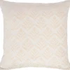 Koristetyyny Home4You TEDDY 45x45 cm, valkoinen, kukkakuosi kuvio, beige