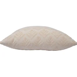 Koristetyyny Home4You TEDDY 45x45 cm, valkoinen, kukkakuosi kuvio, beige
