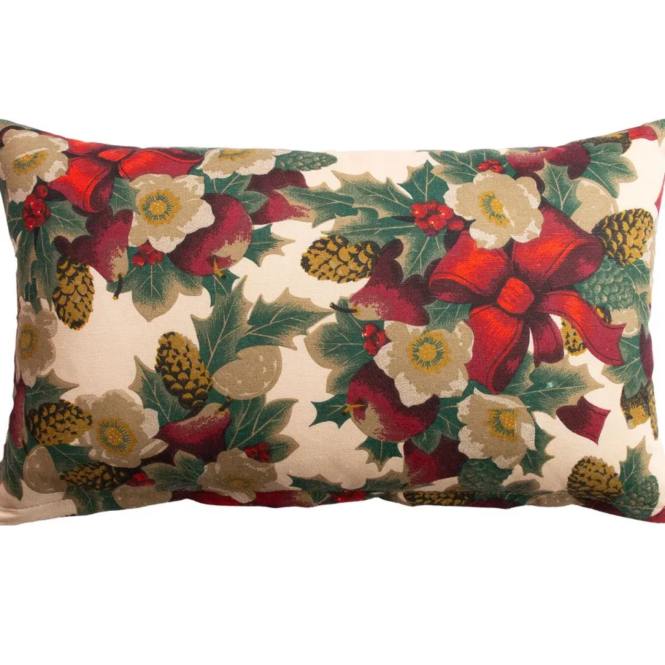 Koristetyyny Home4You WINTER FLOWERS 32x50 cm, nauhakuosi, monivärinen
