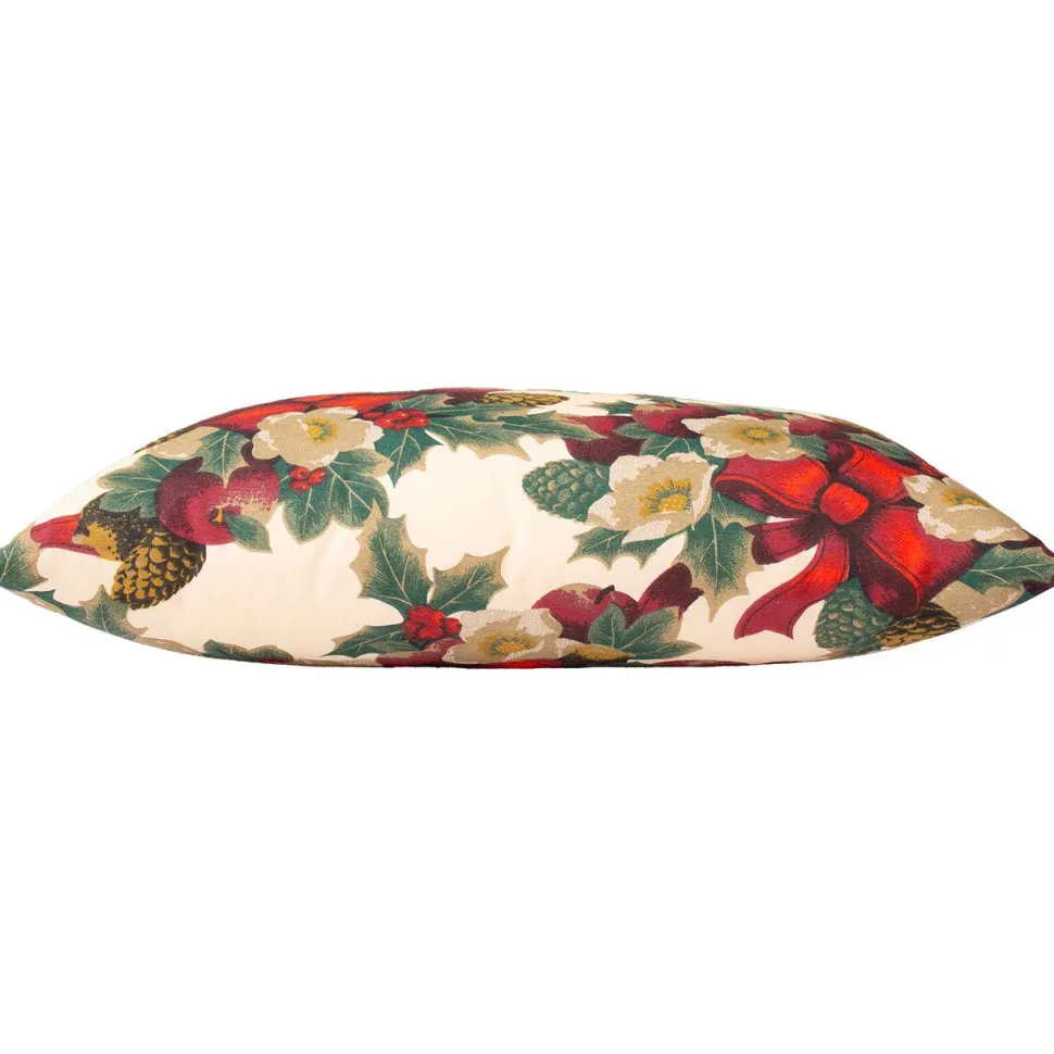 Koristetyyny Home4You WINTER FLOWERS 32x50 cm, nauhakuosi, monivärinen