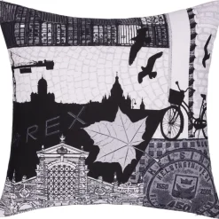 Koristetyynynpäällinen Vallila Helsinki, 43x43cm, harmaa
