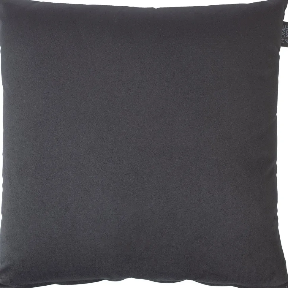 Koristetyyny sametti Home4You NEW 50x50 cm, vetoketjulla, harmaa