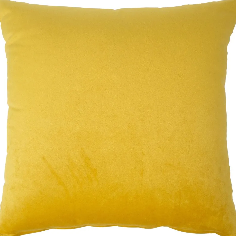 Koristetyyny sametti Home4You 2,45x45 cm, keltainen