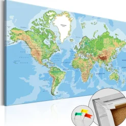 Korkkitaulu Artgeist World Geography eri kokoja