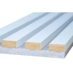 Kostean tilan akustiikkalevy Fibrotech Unika, 22x600x2440mm, white platinum