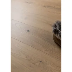 Kovetettu puulattia Bjelin Tammi Hasslarp 3.0 Misty White, mattalakattu, eri kokoja