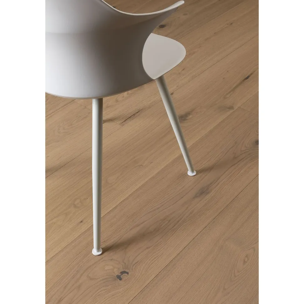 Kovetettu puulattia Bjelin Tammi Hasslarp 3.0 Misty White, mattalakattu, eri kokoja