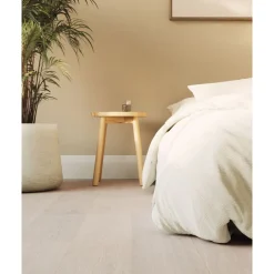 Kovetettu puulattia Bjelin Tammi Dalby 3.0 Powder White, mattalakattu, eri kokoja