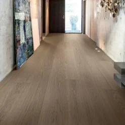 Kovetettu puulattia Bjelin Tammi Haradal 3.0 Mineral Grey, harjattu, mattalakattu, eri kokoja