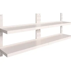 2-krs kelluvat seinähyllyt 2 kpl ruostumaton teräs 200x30 cm