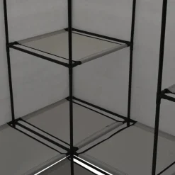 Kulmavaatekaappi harmaa 130cm