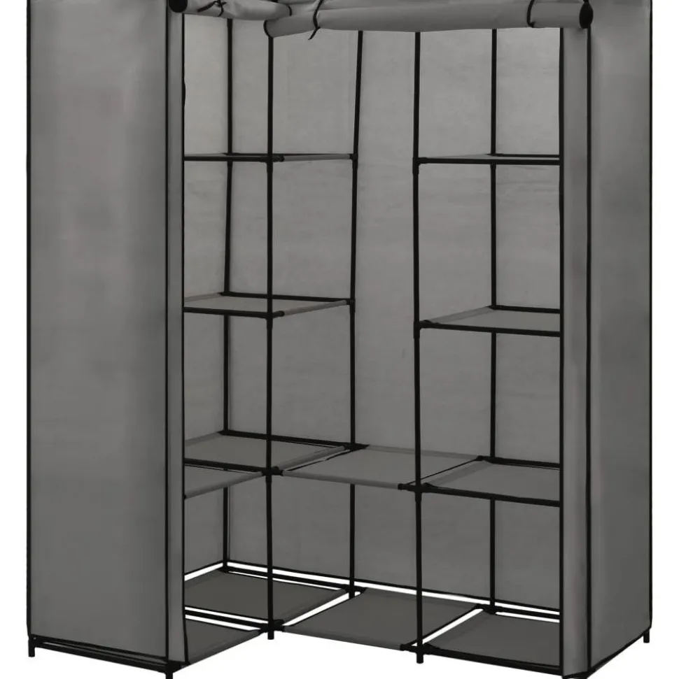Kulmavaatekaappi harmaa 130cm