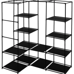 Kulmavaatekaappi musta 130cm