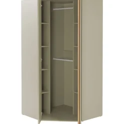 Kulmavaatekaappi Nomla LUCA SYSTEM 2, 95x195cm, saranaovilla, hiekka