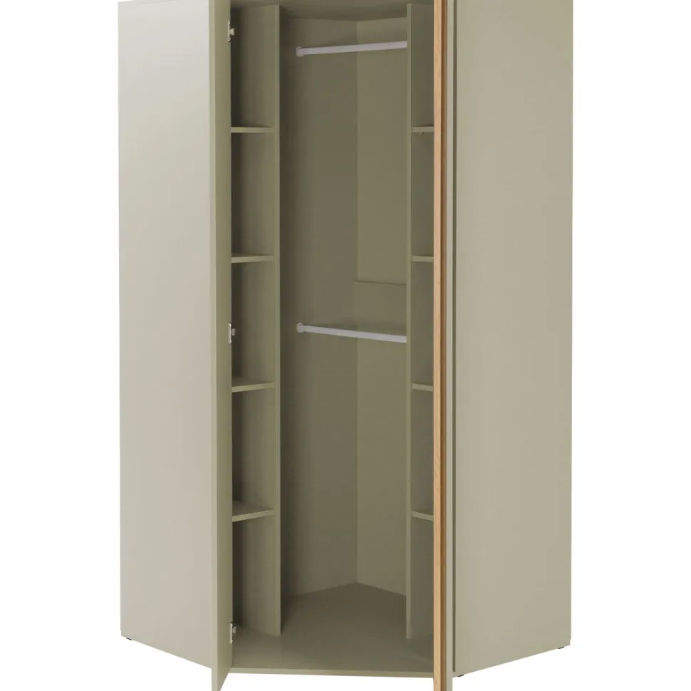 Kulmavaatekaappi Nomla LUCA SYSTEM 2, 95x195cm, saranaovilla, hiekka