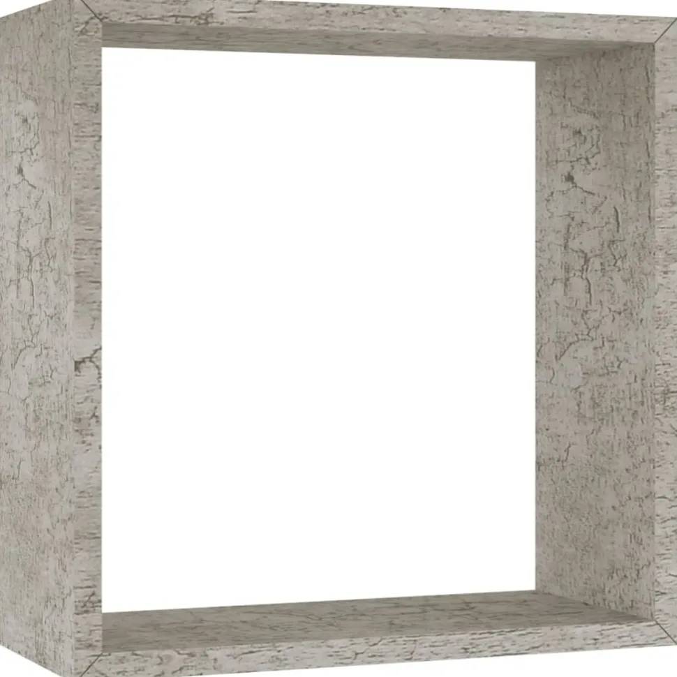 Kuutioseinähyllyt 3 kpl betoninharmaa