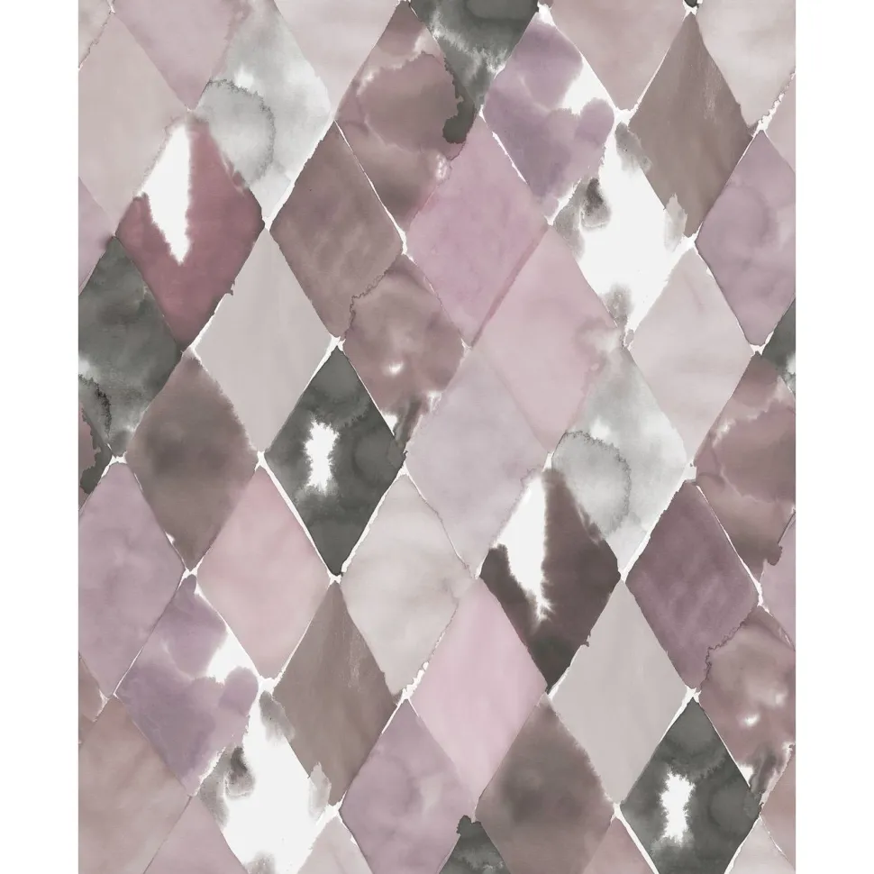 Kuvatapetti Rebel Walls Big Harlequin Plum non-woven mittatilaus