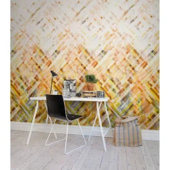 Kuvatapetti Rebel Walls Dream Weaver Yellow non-woven mittatilaus