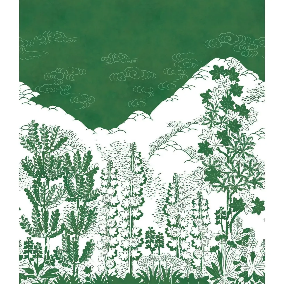 Kuvatapetti Rebel Walls Eden Green non-woven mittatilaus