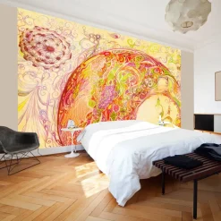 Kuvatapetti Artgeist Oriental design, 193x250cm, oranssi