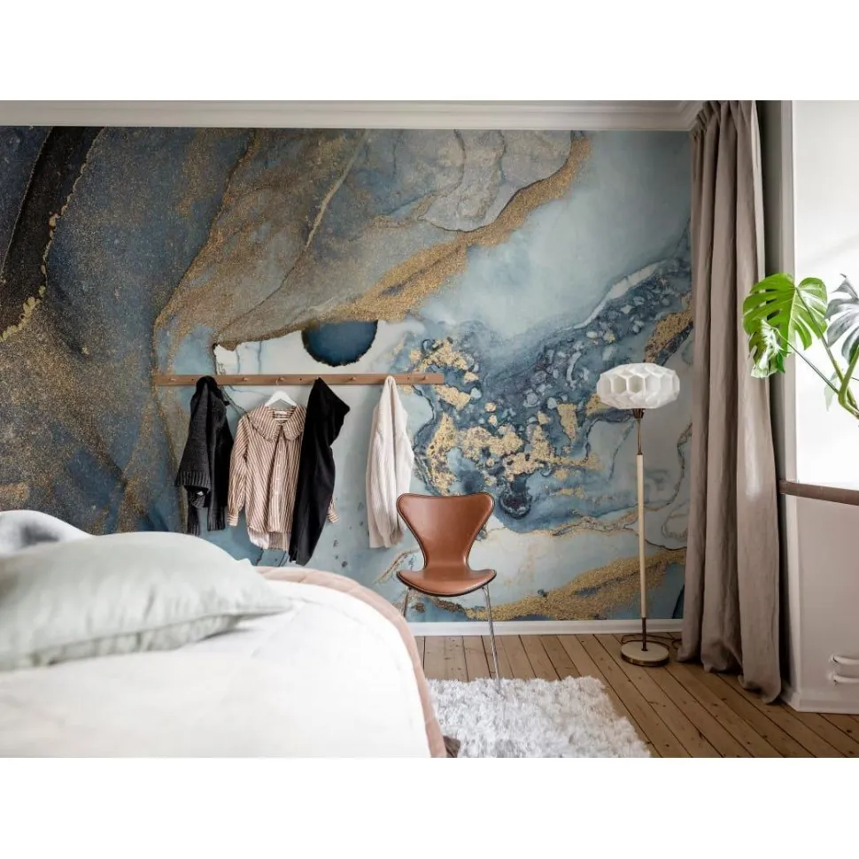 Kuvatapetti Rebel Walls Agate Crystal sininen mitatilaus non-woven