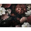 Kuvatapetti Rebel Walls Bloomy Bouquet musta, mittatilaus, non-woven