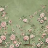Kuvatapetti Rebel Walls Floral Chinoiserie vihreä, mittatilaus, non-woven